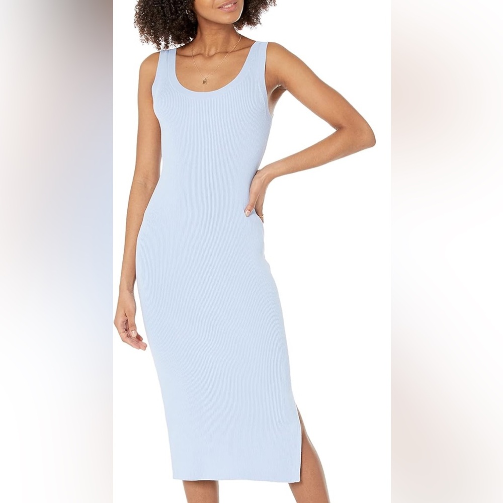 Elegant Blue Midi Dress NEW